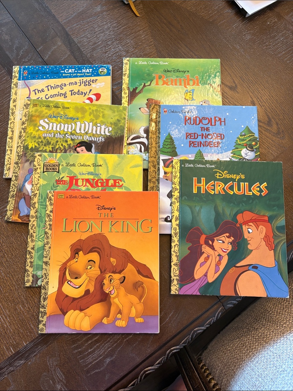 Disney Little Golden Books Lot - The Lion King, Hercules, Jungle & More (Multi)